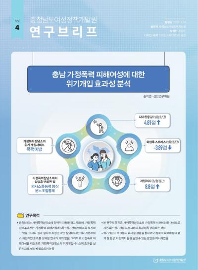 충남 가정폭력 피해여성에 대한 위기개입 효과성 분석_송미영